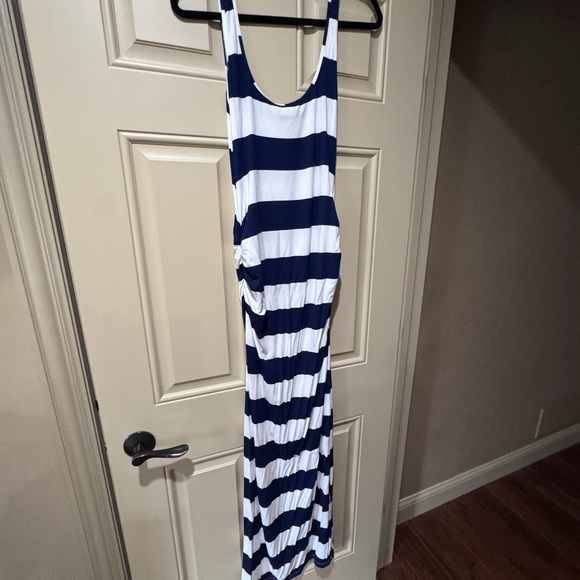 NWT Tommy Bahama Blue and White Sleeveless Maxi Dress - Picture 5 of 10